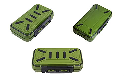 Toasis Fishing Tackle Accessory Box Small Fishing Hooks Weights Sinkers Swivel Storage Container (Olive) - color: Olive