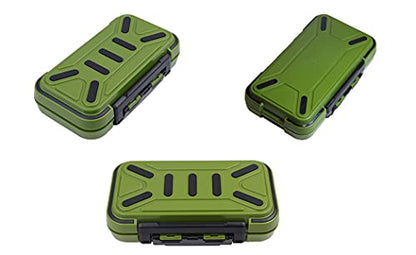 Toasis Fishing Tackle Accessory Box Small Fishing Hooks Weights Sinkers Swivel Storage Container (Olive) - color: Olive