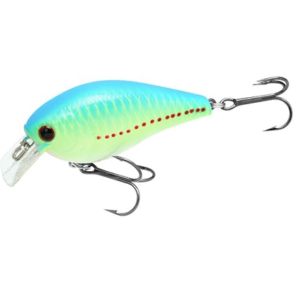 LUCKY CRAFT LC 1.5 Silent Squarebill Crankbait Fishing Lure, 2-3/8", Bass Fishing Lures for Freshwater, Hard Crankbait with Treble Fishing Hooks, Fishing Accessories - color: 406 Blue Bream