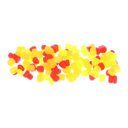 FOMIYES 150pcs Artificial Carp Floating Baits Soft Silicone Simulation Corn Fishing Lures Bulk Set for Freshwater Trout and Carp Anglers