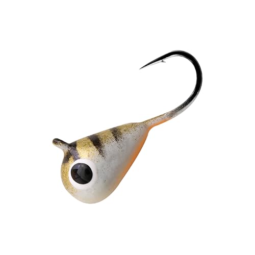 5 Pieces 3.0-6.0mm Teardrop Tungsten Ice Jig - color: TG04 Bronze Tiger Glow, size: TIJ02 4MM 5PCS