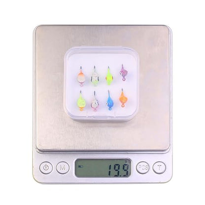 Ice Fishing Jigs Kit Essential Ice Fishing Lures for Beginners to Hook Big Fish and Reel in The Fun! - color: C8Pcs