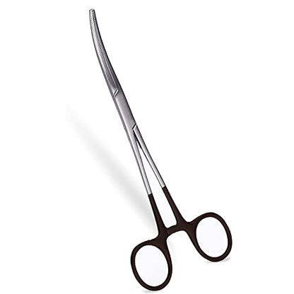 Straight Fishing Forceps Stainless Steel Unhooking Hook Removing Pliers - color: 8" Curved