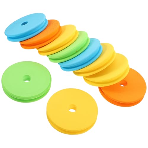 10pcs 3.95 Inch Large Fishing Spool Line Holder Spool for Fishing Rig Sturdy Foam Material Easy to Use Storage for Random