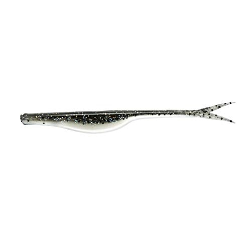 Yum Lures Break'N Shad Soft Plastic Jerk-Bait Fishing Lure, 5 Inch Length, 10 per Pack