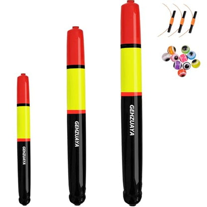 Fishing Bobbers Floats, Catfish Floats Weighted Float for Fishing, High Visibility Wood Bobber for Catfish Pike - size: 7IN+9.8IN+11.8IN