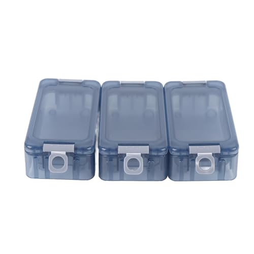 Alomejor Small Tackle Box, Luminous Fishing Tackle Organizer with Transparent Window and Safety Locks for Kayak Bank Fishing (PP Material) - color: Transparent Blue