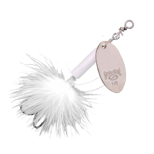 Strike King Bitsy Spinner Wire Bait - color: 204 - White, size: 1/8 oz
