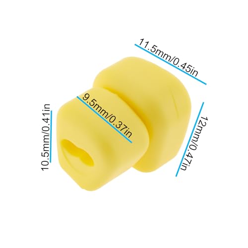 30x Yellow Double Corn Sink Silicone Lure 11.5x9.5mm for European Carp Fishing