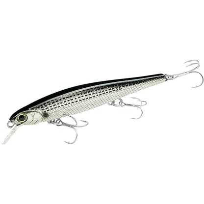 LUCKY CRAFT SW Slender Pointer 82MR S Saltwater Fishing Lures, Jerkbait Fishing Bait, 3.2", Bass Lures for Snook Redfish Trout, Fishing Gear and Accessories with Treble Hooks - color: 804 Spotted Shad - Konoshiro