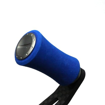 Mr. Z 95mm Carbon Fiber Baitcasting Reel Handle Compatible for Abu Garcia Shimano Daiwa Light Weight Low Profile Casting Reel - color: CAMO Blue, size: Right-handed