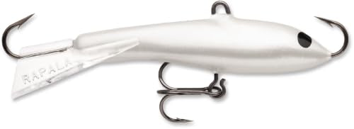 Rapala Vertical Jigging Rap – Ice Fishing Lure – Ice Fishing Jigging Lure | Walleye Pike and Perch Jig - color: Pearl White, size: Body Length: 1-1/2"