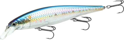 LUCKY CRAFT Pointer 128SP, Freshwater Lake Bass Fishing Lure, Jerkbait, Suspending, Fishing Gear, Fishing Accessories, Fishing Tackle - color: 270 MS American Shad