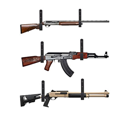 Metal Gun Rack Storage Rifles Shotgun Hooks Wall Mount Hangers for Any Rifles Shotguns Archery Bow with Soft Padding and Heavy Duty Steel… - color: 4Pack Black