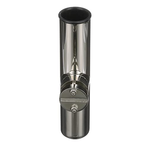 Attwood 66970-7 Stainless Steel Clamp-On Rod Holder, for Rail 7/8-Inch to 1-Inch Dia., 9 Inches Long, 1 3/4-Inch Inside Diameter