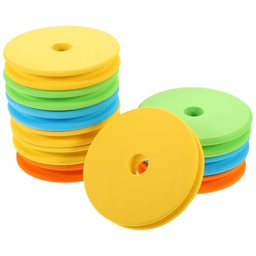 Mipcase 10-Pack EVA Foam Fishing Line Spool Holders 3.74"×3.74"×0.59" | Color-coded, Quick Rig Separation, Lightweight build