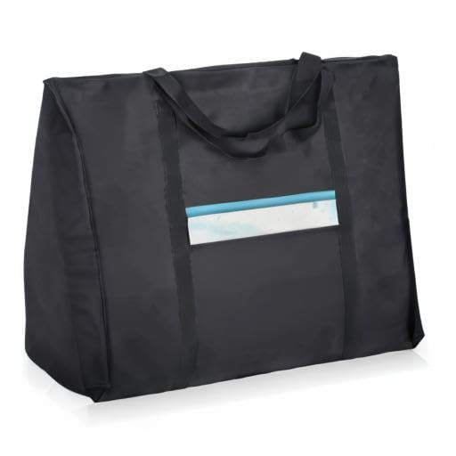 JJRING Dacron Light Weight Art Portfolio Bag, 19.6'' x 25.6'' for 18'' by 24'', Black Carrying Storage Case for Poster, Sketching, and Drawing - size: 18''*24''