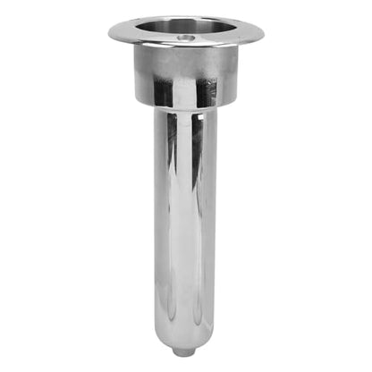 Heavy Duty Stainless Steel Deluxe Rod Holders, 2 in 1 Flush Mount Fishing Rod Pole Holders, 0 15 30 Degree Boat Fishing Rod Cup Holder 280mm Round Top Cup Holder for Yacht Ship - style: 0 Degrees
