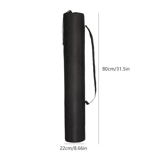 80cm Oxford Pole Storage Bag - Water proof Carrying Case with Shoulder Strap for Canopy Poles, Trekking Poles & Fishing Rods (31.5" Length, Black)‌
