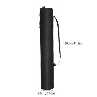 80cm Oxford Pole Storage Bag - Water proof Carrying Case with Shoulder Strap for Canopy Poles, Trekking Poles & Fishing Rods (31.5" Length, Black)‌