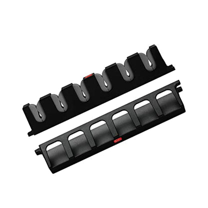 Simple Deluxe Vertical Fishing Rod Holders Wall-Mounted – Fishing Rod Rack, Great Fishing Pole Holder & Rack for Garage, Store 6 Rods or Combos in 13.6 ", 1 Pair Vertical Pole Racks Grey