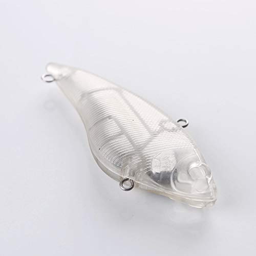 20pcs Lures Blank,Unpainted Fishing Lures Blank Minnow Crankbaits Hard Bait Bodies Set 7.3cm 14.7g