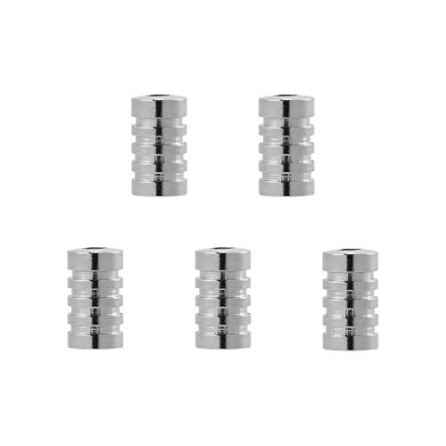 Dr.Fish Brass Lure Bodies for Spinner Making, Lure Making Supplies Parts Acessories for in-line Spinnerbaits Freshwater Fishing Lure Weights - color: Silver, 0.2*0.35"