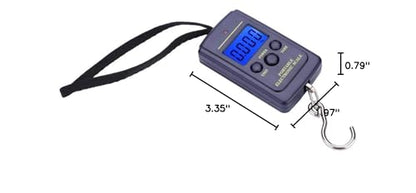 Digital Fishing Scale, Portable Fishing Scale, LCD Display, 40kg Capacity, Durable Plastic Design, for Outdoor Fishing, Camping, Freshwater & Saltwater Fishing
