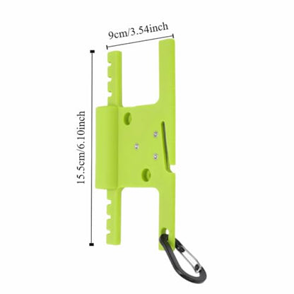 Paracord Spool Tool 6 Slot – Stainless Steel Cutter & Cord Organizer for Rope, Fishing Line & Camping Gear, Compact Line Winder
