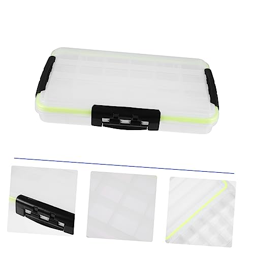 BESPORTBLE Sided Lock Lure Storage Box Watertight Tackle Organizer Fishing Tackle Case