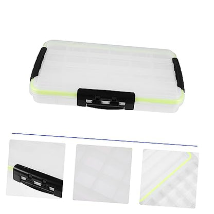 BESPORTBLE Sided Lock Lure Storage Box Watertight Tackle Organizer Fishing Tackle Case