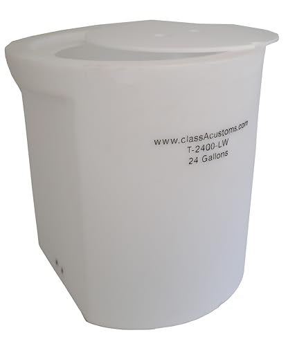 Marine T-2400-LW 24 Gallon Livewell/Baitwell for Live Fishing Bait, and Keeping Caught Fish Alive. Use on Fishing Boat, Pontoon Boat, Piers, and Fishing Docks, and for Shore Fishing.