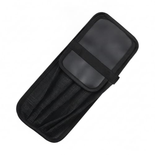 Boat Deck & Tackle Box Lure Organizer, Roll-Up Soft Storage Bag with 5 Compartments for Jigs and Baits, Black Polyester Case