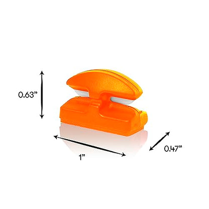 LINE CUTTERZ Rust-Free Patented Ceramic Blade Mountable Quick Fishing Line Cutter - color: Blaze Orange