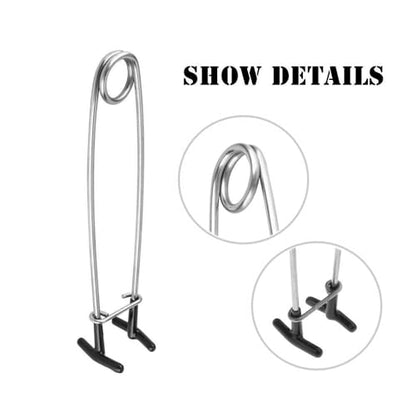 2 Pcs Fish Mouth Spreader Fish Mouth Opener Spring Steel Jaw Retractor Stainless Steel Fish Mouth Hook Remover Jaw Spreader Saltwater Fishing Tool