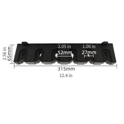 Wall Mount Fishing Rod Holders for Garage Organization, Horizontal Fishing Pole Holder Holds 6 Rods or Combos