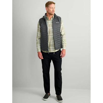 HUK - Men's Scale Vest, DWR Insulated Performance Fishing Vest - color: Night Owl, size: Large