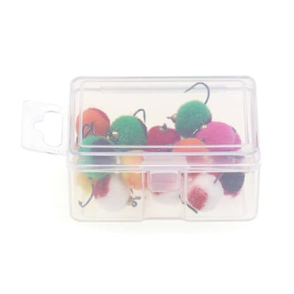 12pcs Brass Bead Head Glo-Bug Egg Fly Nymph Wet Fast Sinking Fly Trout Char Grayling Fly Fishing Lure Baits