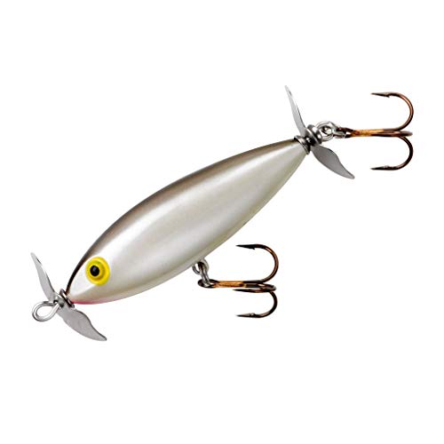 Cotton Cordell Crazy Shad Spinning Topwater Fishing Lure, 3 Inch, 3/8 Ounce - color: Smoky Joe