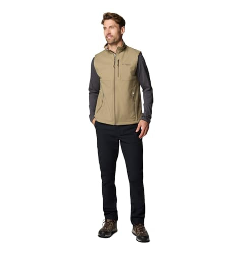 Columbia mens Phg Ascender II Softshell Vest - color: Flax/Timberwoods Camo, size: Large