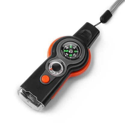 Emergency Survival Function Whistle, Outdoor Multifunctional Tool Safety Whistle with Lanyard, Ideal for Kayaking, Boating, Hiking, Camping, Climbing, Hunting,Rescue Signaling - color: orange1