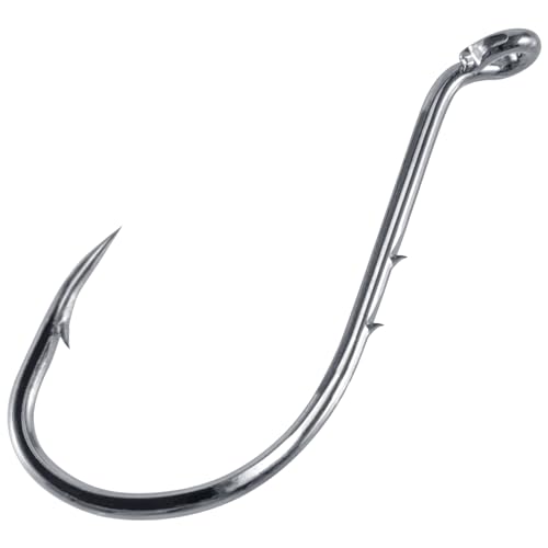 Dr.Fish 100 Pack Octopus Hooks Baitholder Fishing Hooks for Saltwater & Freshwater Live Bait Fishing, Bass Walleye Striper - size: 3/0-100 Pack
