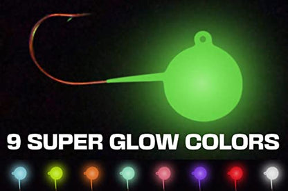 Big Nasty Tackle™ Super Glow Pout Pounder Jigs (1 oz.) (1 Pack) - color: Original Green