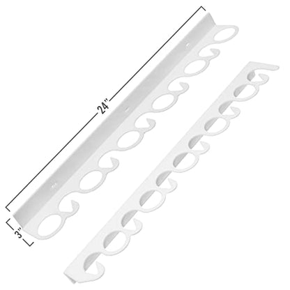 Coldcreek Outfitters Universal Fishing Rod Rack, Fishing Gear, Fishing Accessories, Rod Holder, Pole Storage, Wall Mount, Cieling Mount, 24" L x 3" W x 3" H