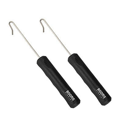 Booms Fishing R05 Fish Hook Remover, Dehooker for Saltwater and Freshwater, 7 inch Fish Hook Quick Removal Device, Portable Fish Accessories and Tools, 2pcs - color: Black, 2pcs