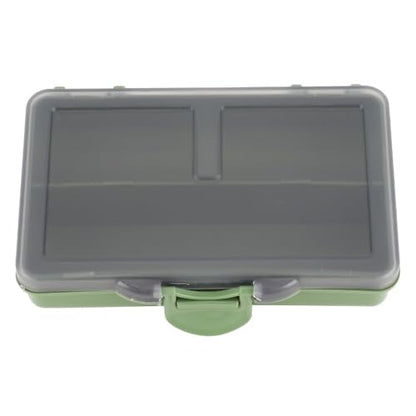 Fishing Tackle Box – Water proof Compartment Storage Case for Hooks, Baits, Lures & Terminal Tackle Accessories, Mini Clear Organizer(2-compartment) - size: 2-compartment