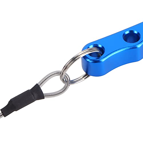 Fishing Pliers, Stainless Steel Jaw with Aluminum Handle for Hook Removal and Line Cutting with Wire Lanyard and Storage Bag Blue Silver - color: Blue Silver
