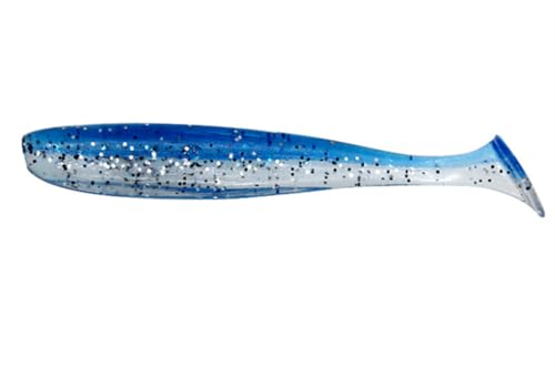 Toasis Fishing Soft Plastics Paddle Tail Swimbait Bass Trout Fishing Lures 2.8-inch Pack of 60 - color: Blue