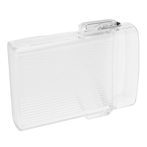 SUNGOOYUE Clear Hard Plastic ID Card Holder with Whistle Strap for Cash, Credit Cards - Versatile Storage Solution for Boating, Fishing and Diving (Transparent White) - color: Transparent White