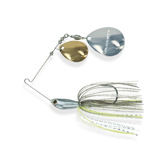 Duckett Fishing Waterslash Double Colorado Spinnerbait, Compact Fishing Lure, Durable in Heavy Cover - color: Mouse, size: 3/8 oz